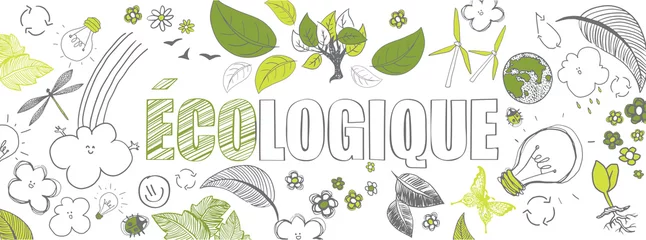 Foto op Canvas french ecologic banner © Orkidia