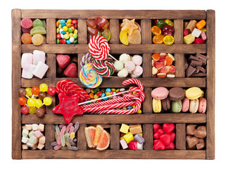 Colorful sweets box