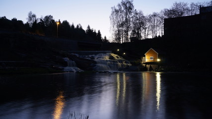 Fototapeta premium Susebakke Waterfall , Mysen, Norway.