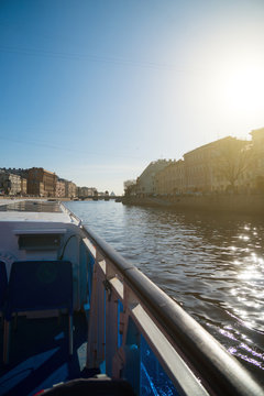 Water excursions along the rivers and canals of St. Petersburg.