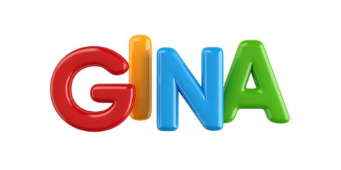 3d Ballon Font Name on white background