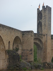 Besalu, pueblo medieval de la Garrotxa, en la provincia de Girona, Comunidad Autónoma de Cataluña, España