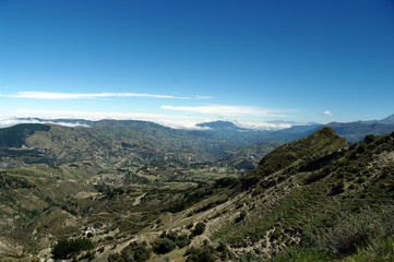 Panorama de la région de Quilotoa