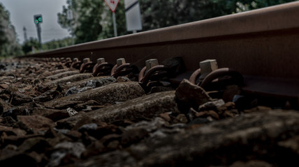 Bahn Gleise Nahaufnahme