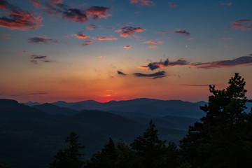 Sonnenuntergang auf der Hohen Wand