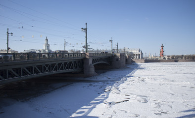 The Hermitage bridge, St. Petersburg