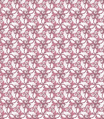 Floral vector ornament. Seamless abstract classic background with flowers. Pattern with repeating floral elements. Ornament for fabric, wallpaper and packaging