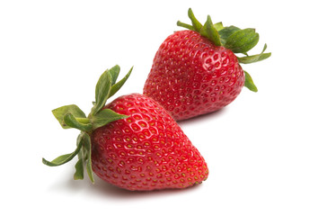 ripe strawberry isolated