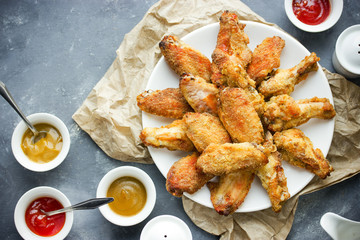 Buffalo style chicken wings