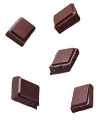 chocolate piece sweet food dessert falling