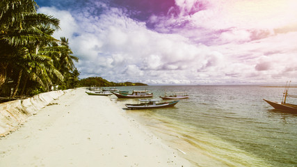 Beautiful Tropical Beach and Clear Sea Water