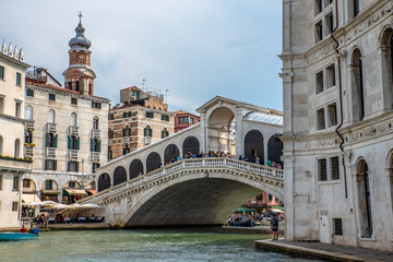 Fototapeta na wymiar Venezia, Canal Grande e Rialto