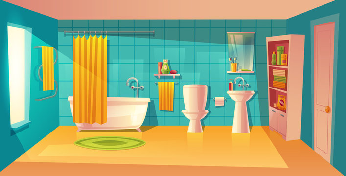 Bathroom Cartoon Images – Browse 60,187 Stock Photos, Vectors, and Video |  Adobe Stock