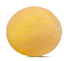 Fresh melon isolated on white background with clipping path