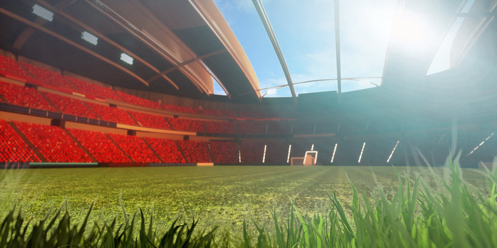 3D illustration/3D rendering of a sport stadium background made without existing 

references
