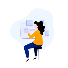 Woman UI and UX Designer