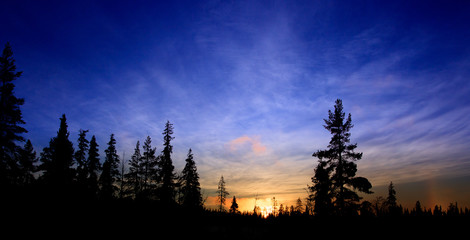Sonnenuntergang in Schweden