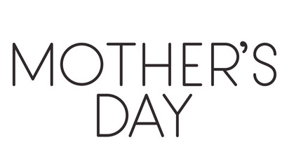 happy mothers day typoigraphy message vector illustration design