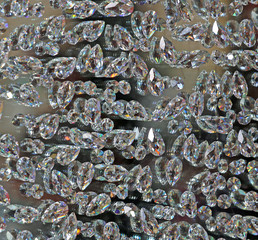 background of precious diamonds