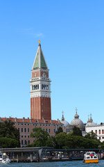 Fototapeta premium vaporetto stop in Venice in Italy