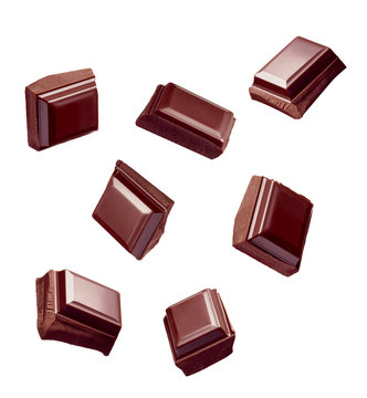 chocolate piece sweet food dessert falling