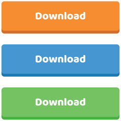 Fototapeta premium Download web button set