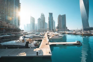 Foto op Canvas Dubai Marina, United Arab Emirates © Iakov Kalinin