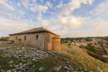 sunrise in Kastro village, Greece