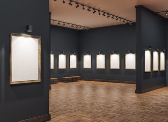 empty gallerys in museum - 206119093