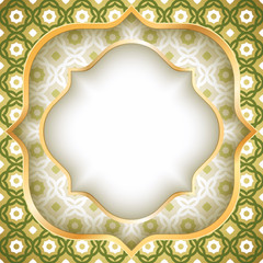 Vector greeting card for Ramadan.