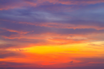 Naklejka na ściany i meble Beautiful sky at twilight times for background
