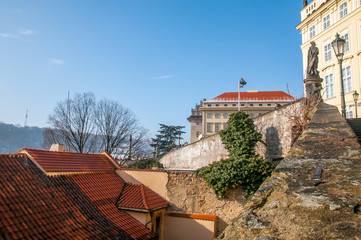 Hradcany. Prague Castle and part of New Castle Staircase