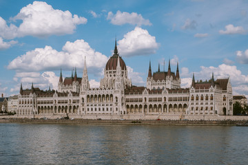 The majestic Hungarian parliament in Budapest