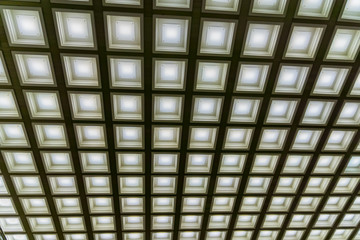 led panels ceiling background.