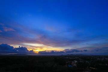 Beautiful sky at  twilight times for background