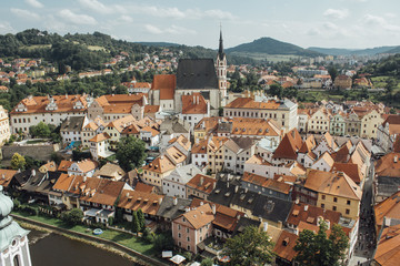 Średniowieczne czeskie miasteczko Czeski Krumlow