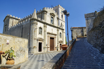 A church di San Michele in Savoca village. Sicily. Italy
