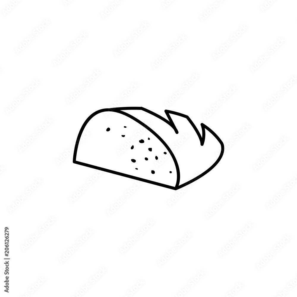 Poster bread icon. element of food icon for mobile concept and web apps. thin line bread icon can be used f