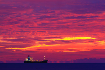 Obraz premium Beautiful sky at twilight times for background