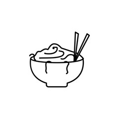 noodles icon. Element of food icon for mobile concept and web apps. Thin line noodles icon can be used for web and mobile
