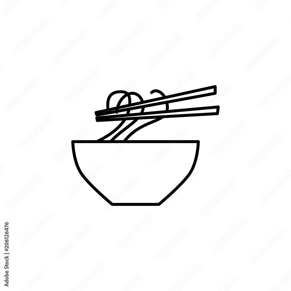 Poster chinese plate icon. element of food icon for mobile concept and web apps. thin line chinese plate ic