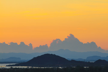 Beautiful sky at  twilight times for background