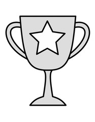 優勝カップ星線(銀色)