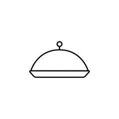 Obraz premium restaurant tray icon. Element of food icon for mobile concept and web apps. Thin line restaurant tray icon can be used for web and mobile