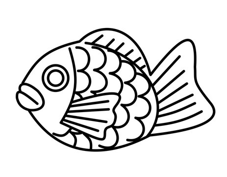 鯛 線画 Stock イラスト Adobe Stock
