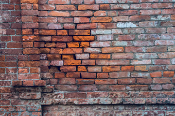 Brick old texture wall for background design