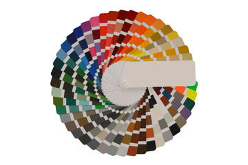 Color palette with various samples