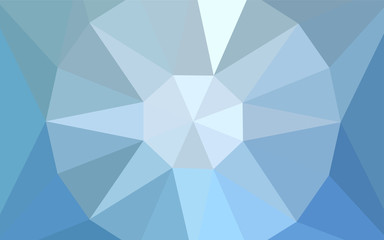 Light BLUE vector low poly layout with a diamond.