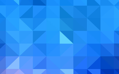 Light BLUE vector gradient triangles pattern.