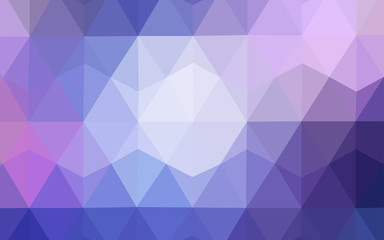 Fototapeta premium Light Pink, Blue vector polygonal pattern.